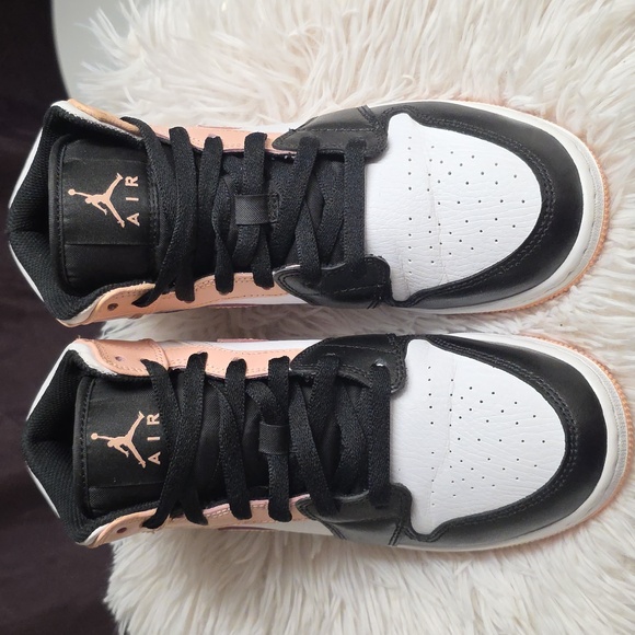 Jordan Black and White High-Top Sneakers - Picture 3 of 10